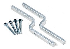 R L Pattern Rail Brackets For 2" (50mm) Thick Timber