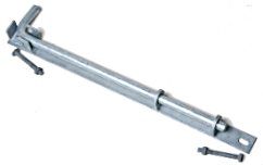 Bolt on drop bolt to suit 50x50mm or 40x40mm stiles