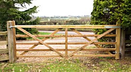 3.6m softwood field/entrance gate