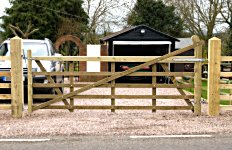 3.6m softwood ranch gate