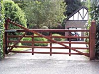 3.6m softwood ranch gate